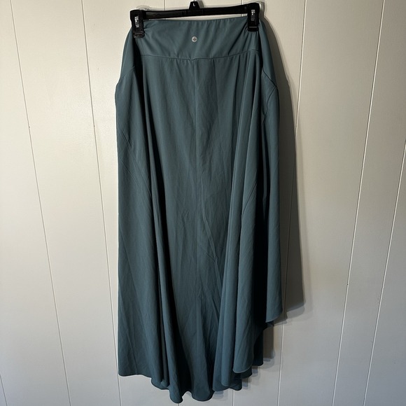 Halara Breezeful High Waisted High Low Ruffled 2-in-1 Midi Skirt As 3XL  Blue - Picture 13 of 16